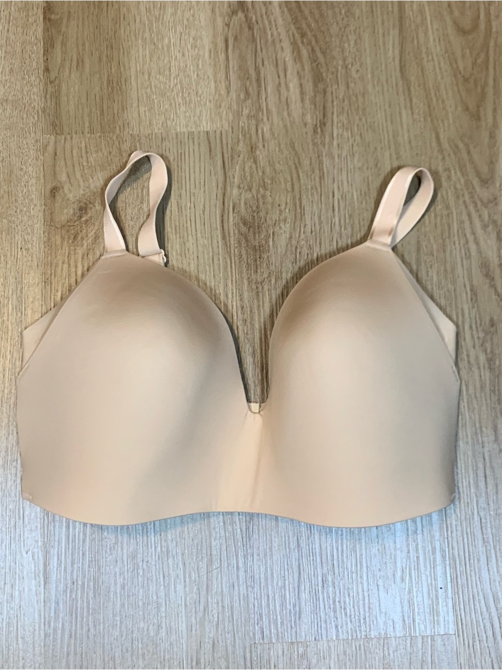Knix WingWoman Contour Bra 36E Wireless T-shirt Support Nude Light Lift Comfort
